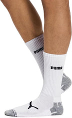 PUMA mens 6 Pack Crew Socks