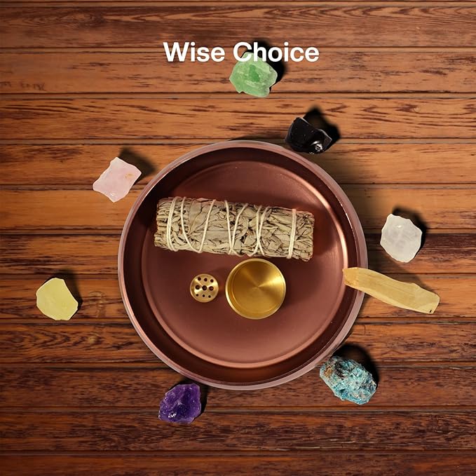 6.5 Inch Incense Holder, Incense Burner, Palo Santo Holder, Incense Sticks Holder, Smudge Bowl for White Sage, Palo Santo Sticks.