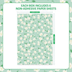 SCENTORINI Jasmine Scented Drawer Liners, 6 Sheets Fragrant Paper Liners Non-Adhesive Paper Sheets for Home Closet, Dresser Drawers, for Home Decor