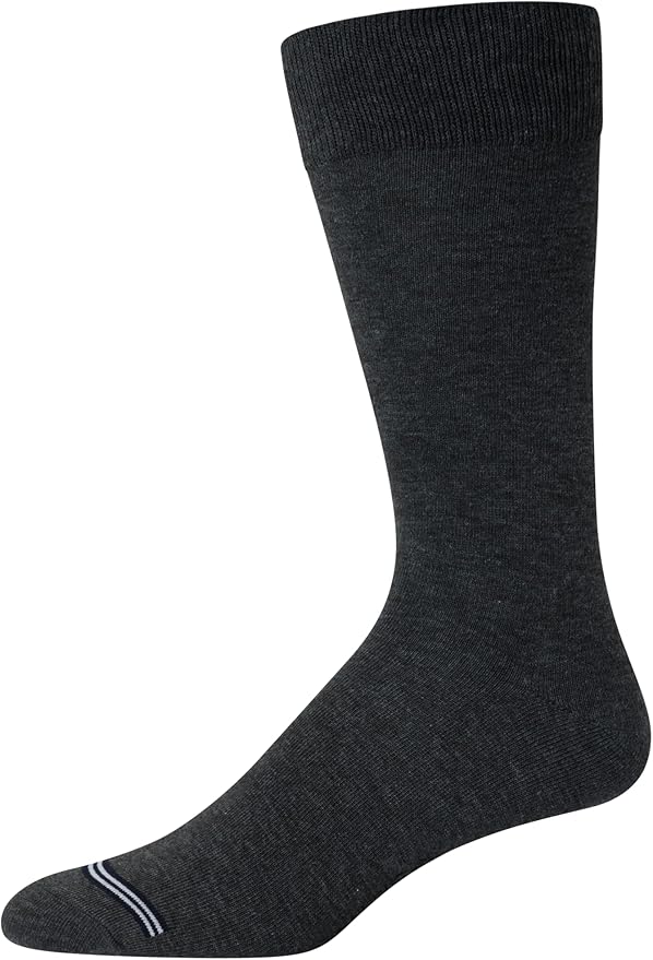 Nautica Mens Dress Socks - 10 Pack Breathable Stretch Crew-Length Work Socks for Men for Business Formal Wear (Sizes: 6-12.5)