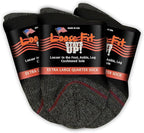 Loose Fit Stays Up Men's and Women's Casual Lower Cut Socks (Pack of 3) Made in USA, Cushioned Sole