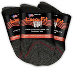 Loose Fit Stays Up Men's and Women's Casual Lower Cut Socks (Pack of 3) Made in USA, Cushioned Sole