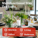 Mixed Color Tea Lights Candles Bulk - 25pcs Mini Votive Tea Lights Shabbat Candles Soy Candle Mini Candle with Cotton Wick for Home Decoration,Wedding, Emergencies