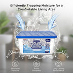 W&E Choice Moisture Absorbers, Portable Humidity Absorber Boxes for Your Bathroom, Closet & Car, Dehumidifier with Fragrance Free, 12 Pack