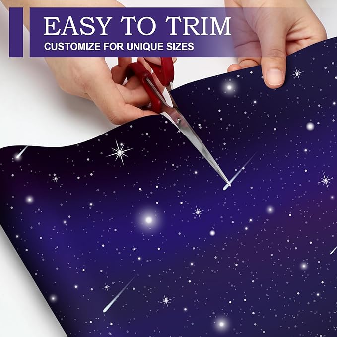 10 Sheets Drawer Liners for Dresser Scented Drawer Liners Non Adhesive Scented Paper for Fragrant Home Shelf Closet (Linen,Starry Sky)