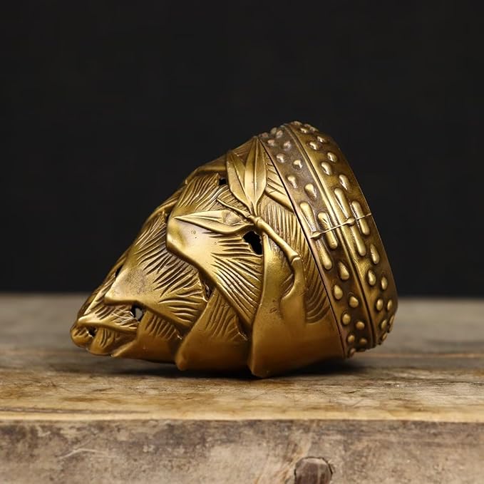 Brass Incense Burner Chinese Traditional Incense Burner Kit Zen Copper Incense Burner Office Home Yoga Room Sandalwood Burner Decoration Censer