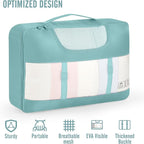 Veken 10 Set Packing Cubes for Travel Essential, Suitcase Organizer Bags in 4 Sizes, Carry-On Luggage Accessories with Large Laundry & Hanging Toiletry Bag, Must-Have for Airplane, Road Trip & Camping