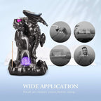 Ceramic Dragon Backflow Incense Holder - Waterfall Smoke Burner with 70 Cones + 50 Sticks, Mat & Tweezers, Unique Smoke Effect for Aromatherapy, Meditation & Home Decor (Brown)