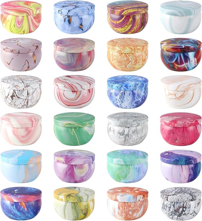 Scented Candles Gifts Set 24 Pack Soy Wax Travel Tin Jar Candles for Home 2.5 OZ Scented for Mom for Christmas, Birthday, Thanksgiving, Mother's Day