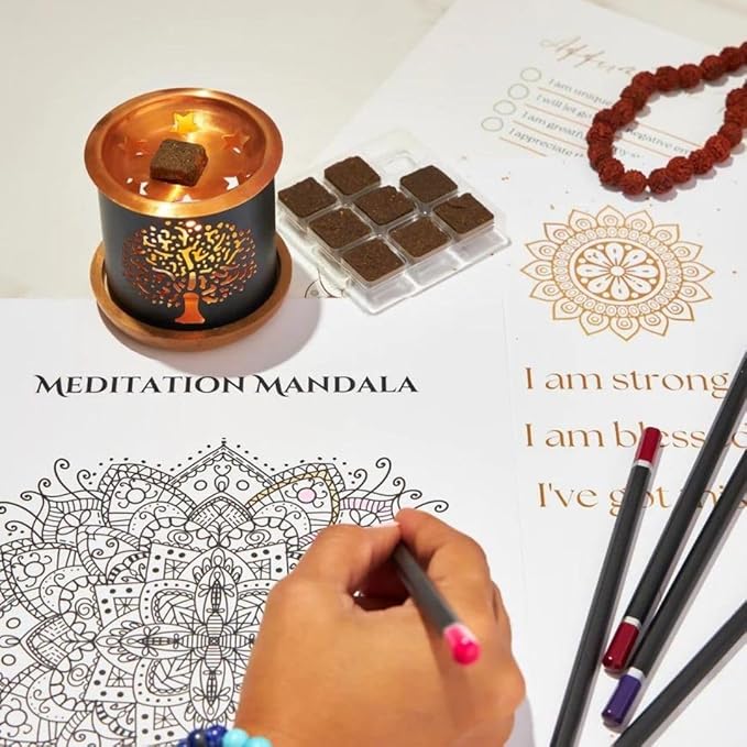 7 Chakra Incense Brick Refill by Aromafume | 7 x 9 Smokeless Aromatic Bricks for Energy Centers | Balance & Meditation Kit | Non-Toxic & Natural | Yoga & Wellness Gift