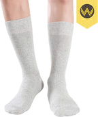 WANDER Men's Dress Socks Cotton Thin Classic Lightweight Socks 6/8 Pairs Solid & Patterned Soft Breathable Socks