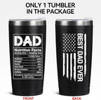 Father's Day Gift for Dad from Daughter, Son, Kids - 20oz Coffee Mug - Best Bonus Dad Birthday Gifts for Father, Husband - Christmas Ideas Drinking Cup Tumbler, Black
