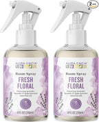 Aura Cacia Fresh Floral Room Spray 8 Fl. oz. - Light Aroma, No Synthetic Fragrances (Pack of 2)
