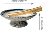 TOBOHU Ceramic Palo Santo Holder and Burner - Incense Stick Burning Bowl for Wood Sticks
