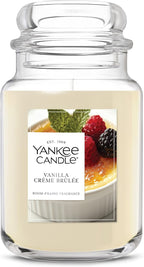 Yankee Candle, Vanilla Crème Brûlée Fall Scented Candle, 22oz Large Jar with up to 150 Hour Burn Time