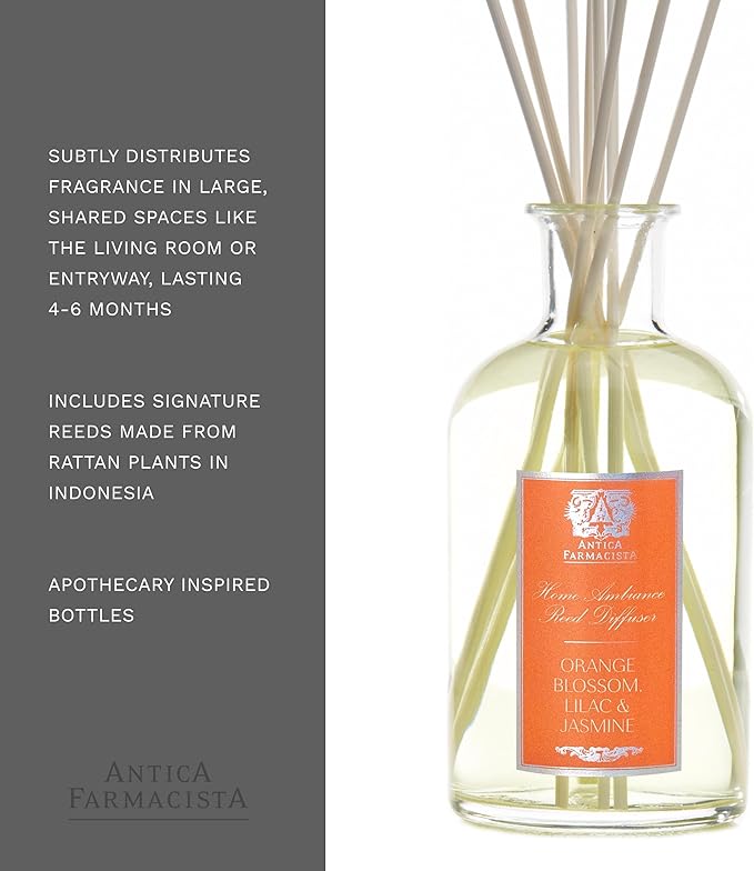 Antica Farmacista Home Ambiance Diffuser,Lilac and Jasmine,16.9 Fl Oz