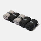 VRD Men’s Dress Socks, Bamboo 5-Pack Mens Socks, Mid Calf Length, Crew Socks Gift for Men Shoe Size 8-13