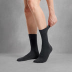 VRD Men’s Dress Socks, Bamboo 5-Pack Mens Socks, Mid Calf Length, Crew Socks Gift for Men Shoe Size 8-13