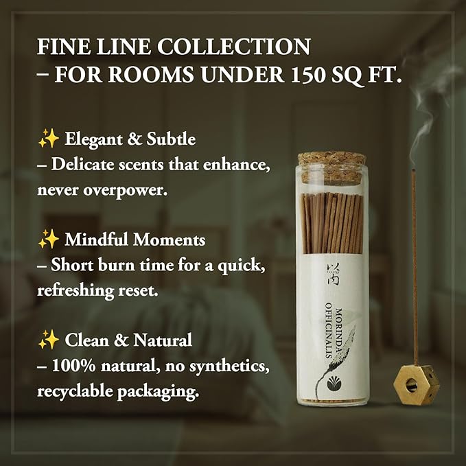 Unwind & Connect - Innergy Morinda Incense Sticks, Natural Tibetan Herbs for Bedroom Romance, 150 Sticks