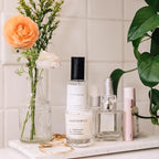 Brooklyn Candle Studio Santorini Room Mist - Long Lasting Fragrance Spray for Body & Linens, Sandalwood & Amber, Air Freshener for Bathroom & Bedroom, Clean Ingredients