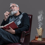 Bakhoor Incense Burner, Oud Frankincense Resin Burner 8.85Inches Tall,Charcoal Incense Burner - for Yoga, Spa Aromatherapy, Office & Home Decor (Trophy Shape) (Black)