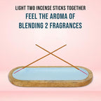 Raajsee Hand Painted Incense Holder,Wooden Incense Burner,Ash Catcher, Incense Tray 11x4x1.5 Inches, Best for Home Fragrance-Aesthetic Room Décor