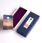 Asayu Japan Low Smoke Incense Gift Set with Incense Holder and Brass Stand, Sakura Incense Sticks with White Lotus Holder (Sakura Cherry Blossom + White Lotus Holder)