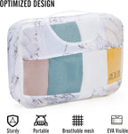 Veken 8 Set Packing Cubes for Travel Essentials, Suitcase Organizer Bags in 4 Sizes, Carry-On Luggage Accessories with Large Laundry & Hanging Toiletry Bag, Must-Have for Airplane, Road Trip & Camping