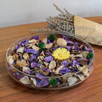 Qingbei Rina Halloween Potpourri Bags, Purple Decorative Potpourri Bowl Filler, Lavender Scented Dried Flowers, Home Fragrance Sachet,2 Bags/8.4oz