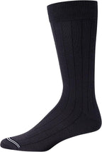 Nautica Mens Dress Socks - 10 Pack Breathable Stretch Crew-Length Work Socks for Men for Business Formal Wear (Sizes: 6-12.5)