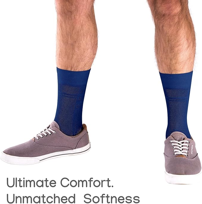 Men's Socks, Ultra Thin Breathable Cotton Mens Dress Socks (5 pack), Super Soft and Lightweight Sock for Men