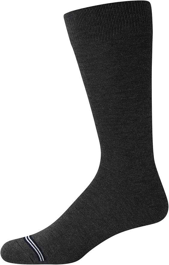 Nautica Mens Dress Socks - 5 Pack Breathable Comfort Stretch Crew-Length Work Socks for Men for Business Formal Wear (6-12.5)