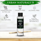 Urban Naturals Reed Diffuser Oil Refill, Vanilla Lime Citrus Essential Oils with Cane Sugar, Lime, Vanilla, 4 oz + Free Reed Sticks, Made in The USA