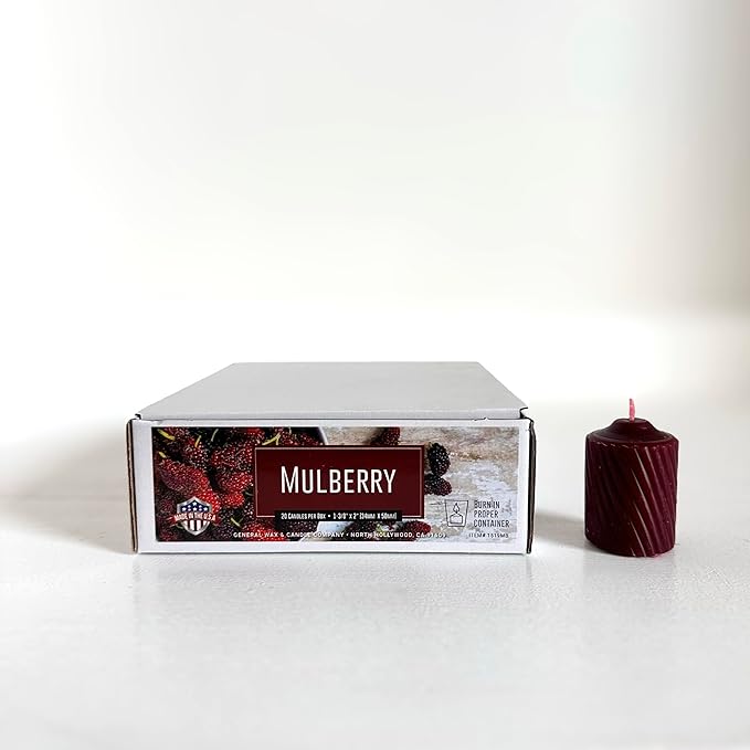 Scented Votive Candles - 15 Hour Burn Time - Candles for All Decorations - for Wedding, Birthday, Holiday & Home Decoration - Made in The USA, Case of 120, Mulberry