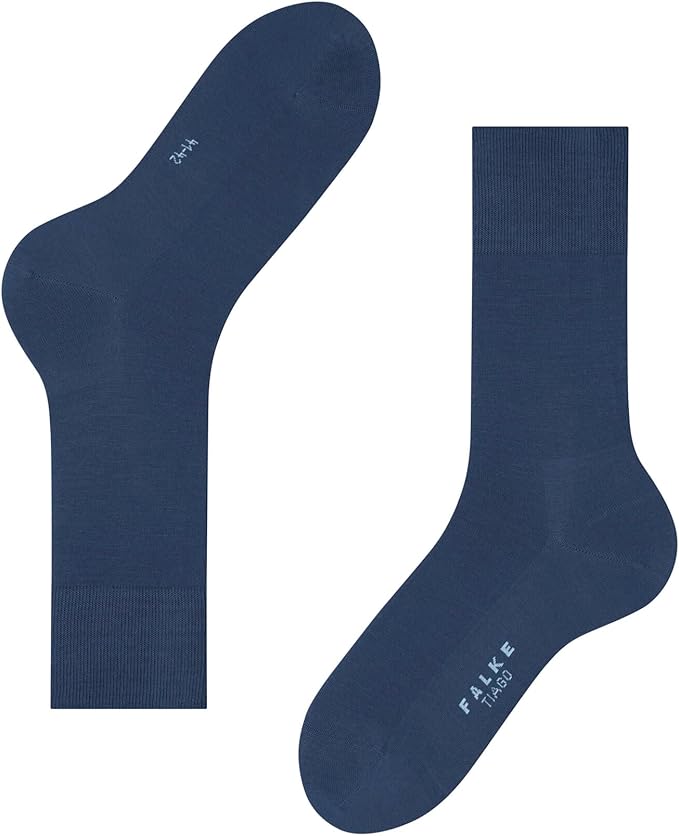 FALKE Men's Tiago Dress Socks, Sustainable Cotton, Crew, 1 Pair