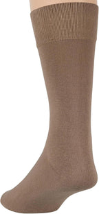 7BigStars Mens Dress Socks – 6 Pairs Crew, Soft Stay Up, Cotton Comfort for Business, Office, Big and Tall, Breathable