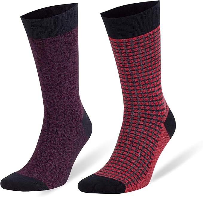 Men’s Dress and Trouser Socks – Premium Rayon Made From Bamboo, Crew Socks (6 pair + Gift box)