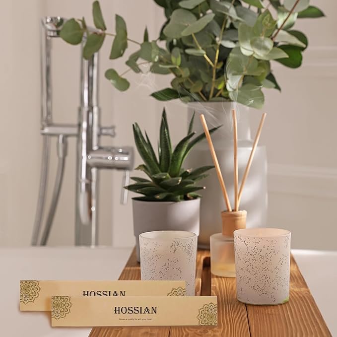 HOSSIAN 9 Inch Reed Diffuser Sticks, 20pcs Natural Rattan Sticks Oil Diffuser Sticks Diffuser Sticks Refill