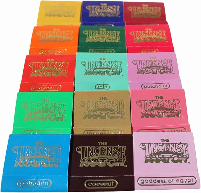 Incense Matches - 15-Pack Variety - Eliminate Odors and Refresh The Air Anywhere!