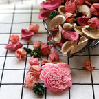 Qingbei Rina Potpourri,Rose Scented Potpourri Bowl Filler Dried Flower,Pink Decorative Popery,Home Fragrance Perfume,Bathroom Decor,9.8 Oz