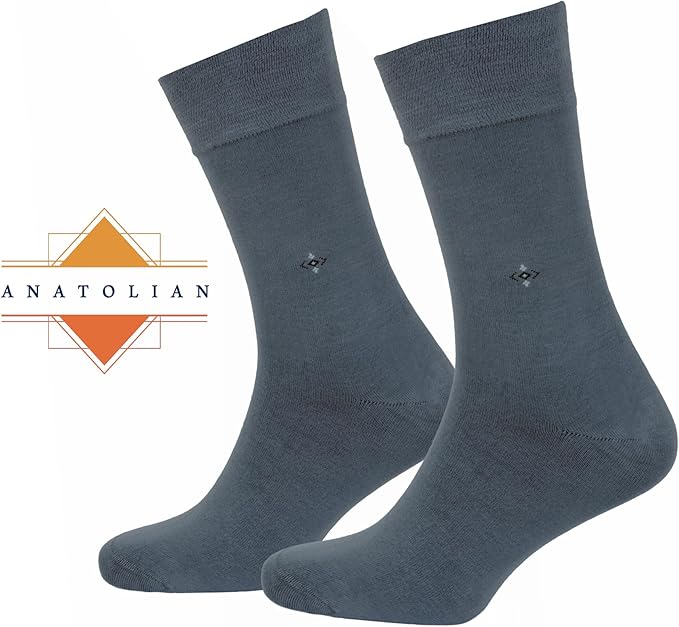 anatolian DRESS SOCKS Natural Comfortable Soft Classy - Made In TURKEY for Men Women Dress or Casual Footwear