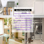 MYARO Scented Sachet House Air Freshener - 12 Pack Long Lasting Gardenia Fragrance Deodorizer for Home Closet Drawer Car