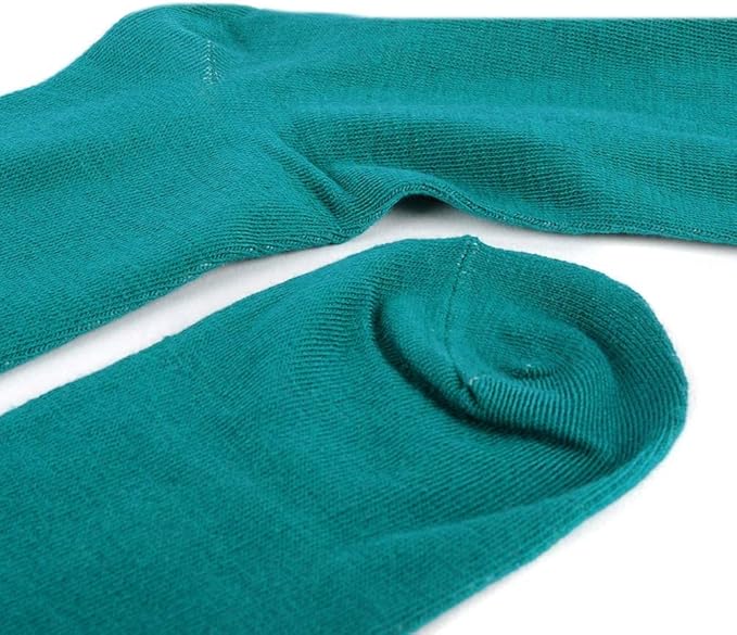 Feraricci Solid Color Casual Dress Socks for Men - Colorful & Comfortable Crew Socks