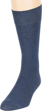 7BigStars Mens Dress Socks – 6 Pairs Crew, Soft Stay Up, Cotton Comfort for Business, Office, Big and Tall, Breathable