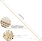 VFULIE 100PCS Reed Diffuser Sticks, 10 Inch Natural Rattan Wood Sticks Essential Oil Aroma Diffuser Sticks Refill Replacement for Aroma Fragrance (Brown)