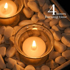 TELOSMA 36 Count Beeswax tealight Candles Bulk - Natural Scent and Smokeless - Gift Packing