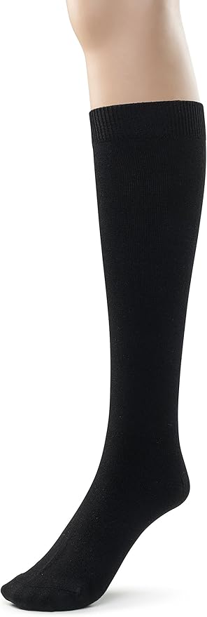 Silky Toes Mens Modal Knee High Socks 2-4 Pk Long Tube Over the Calf Dress Socks