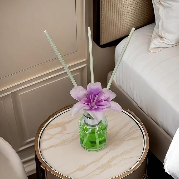 100 PCS White Reed Fiber Diffuser Sticks,Diameter 3.5mm, Length 190mm (7.48 inches), Suitable for Various Essential Oils and Perfume, Lasting, Stable and Diffusing Fragrance