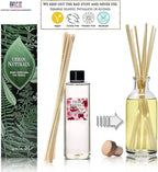 Urban Naturals Red Roses Reed Diffuser Oil Refill & Bamboo Reed Sticks | Beautiful Floral Scent of Fresh Cut Roses | Made in The USA