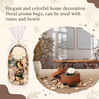 Nuanchu 6 Pcs White Potpourri Bags Potpourri Bowl Filler Chrysanthemum Scented Dried Flowers Petals Home for Closet Drawer Car Fragrance Sachet Holiday Wedding Decor, 12.7oz